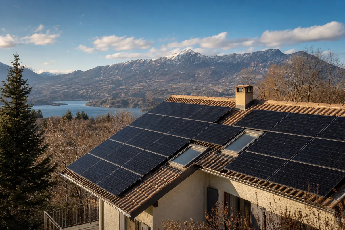 Altitude et photovoltaïque à Savines-le-Lac (810 m) : un rendement dopé par le froid