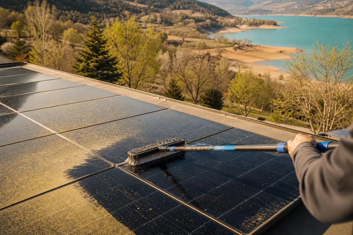 Nettoyage de printemps à Savines-le-Lac : pollens, sable et poussières de la rive sud de Serre-Ponçon