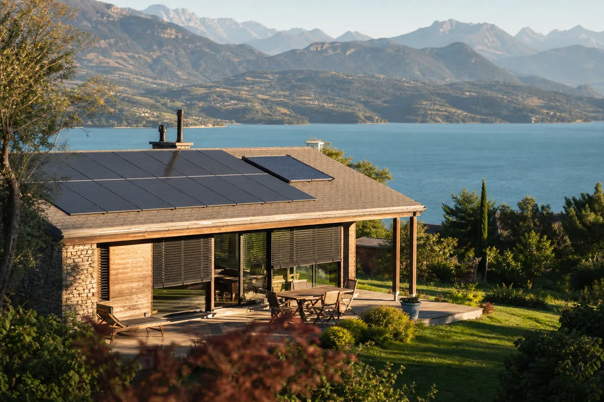 Résidence secondaire à Savines-le-Lac : le solaire quand on n'est pas là